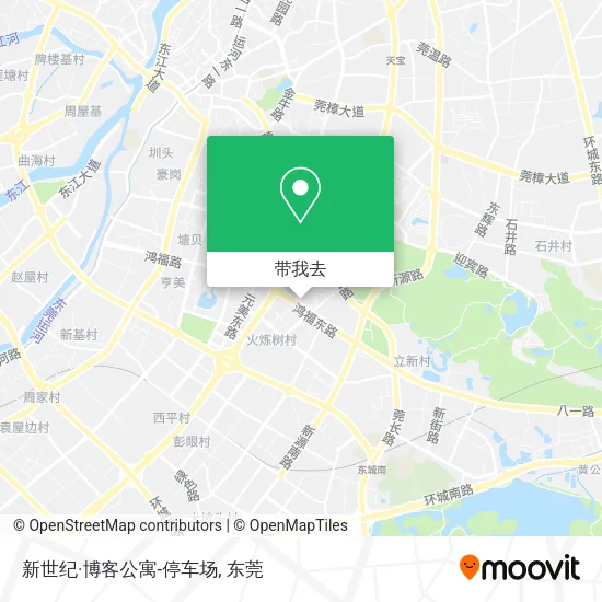 新世纪·博客公寓-停车场地图