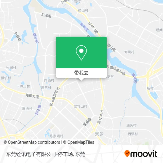 东莞铨讯电子有限公司-停车场地图