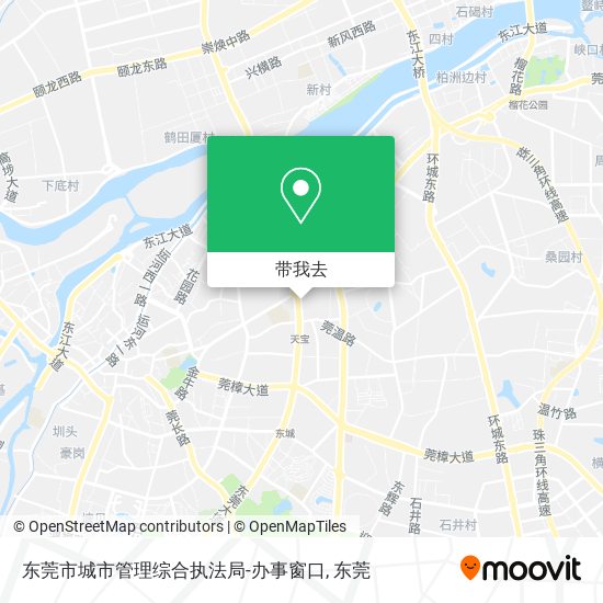 东莞市城市管理综合执法局-办事窗口地图