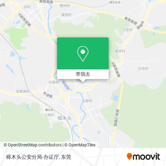 樟木头公安分局-办证厅地图