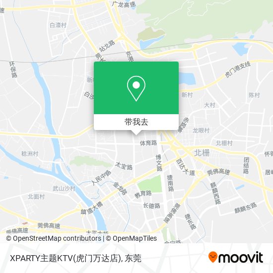 XPARTY主题KTV(虎门万达店)地图