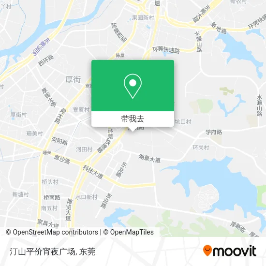 汀山平价宵夜广场地图