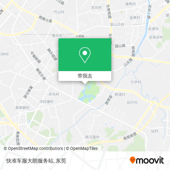 快准车服大朗服务站地图