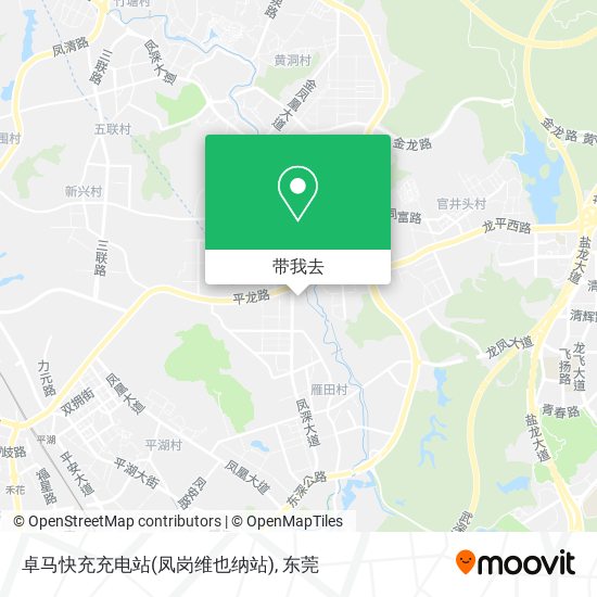 卓马快充充电站(凤岗维也纳站)地图