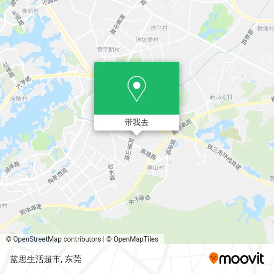 蓝思生活超市地图