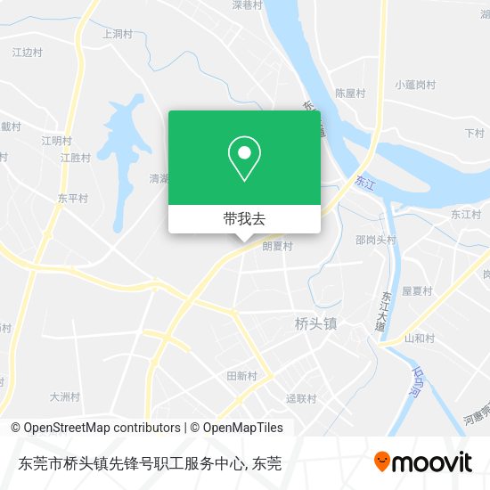 东莞市桥头镇先锋号职工服务中心地图