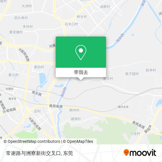 常谢路与洲寮新街交叉口地图