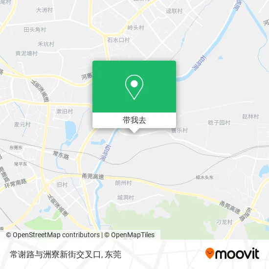 常谢路与洲寮新街交叉口地图
