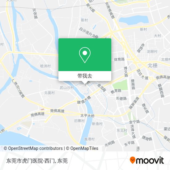 东莞市虎门医院-西门地图