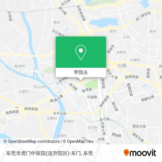 东莞市虎门中医院(连升院区)-东门地图