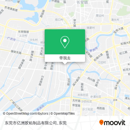 东莞市亿洲胶粘制品有限公司地图