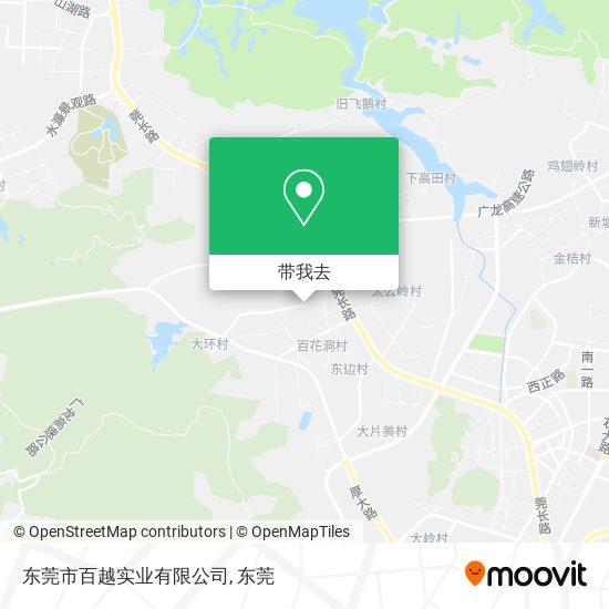 东莞市百越实业有限公司地图