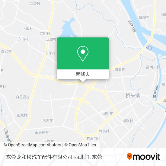 东莞龙和松汽车配件有限公司-西北门地图