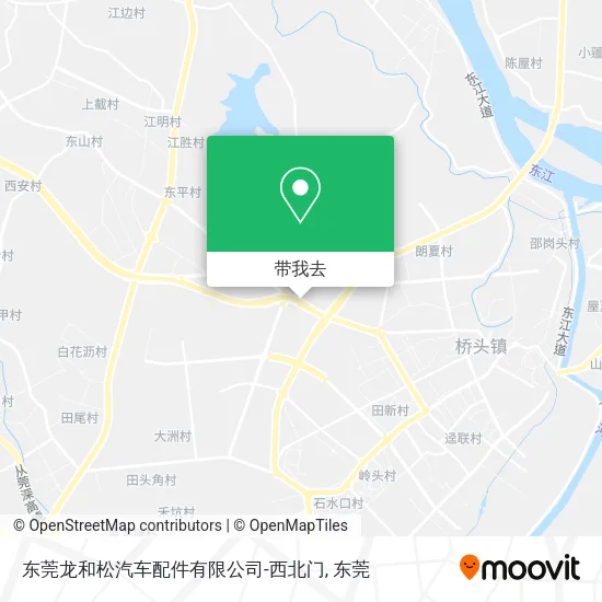 东莞龙和松汽车配件有限公司-西北门地图