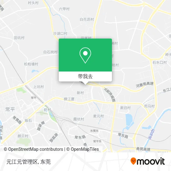 元江元管理区地图
