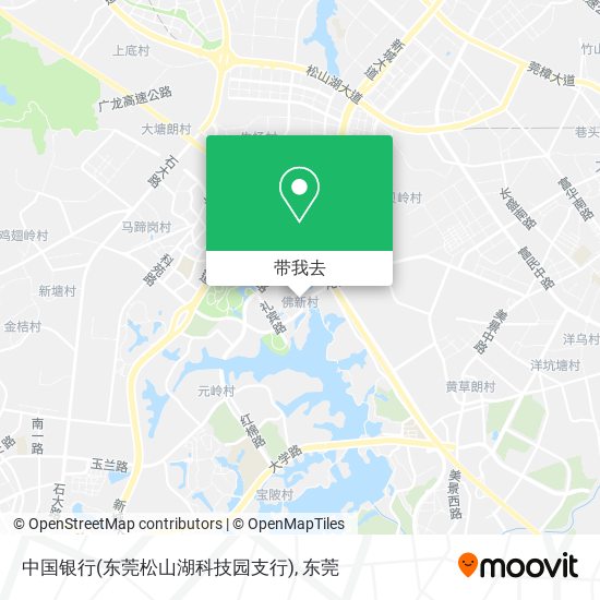 中国银行(东莞松山湖科技园支行)地图