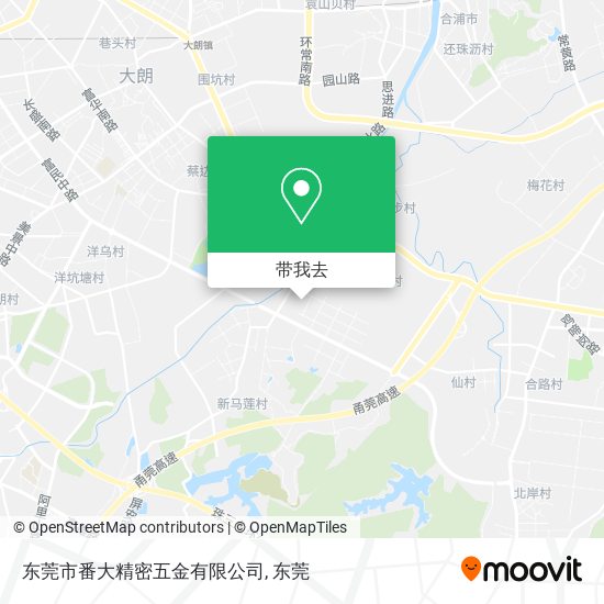 东莞市番大精密五金有限公司地图