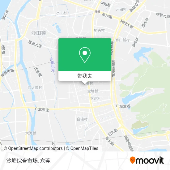 沙塘综合市场地图