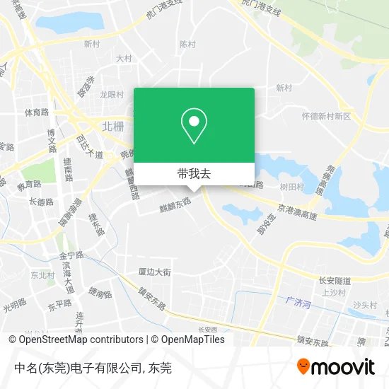 中名(东莞)电子有限公司地图