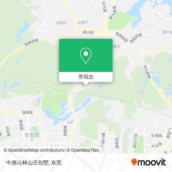 中惠沁林山庄别墅地图