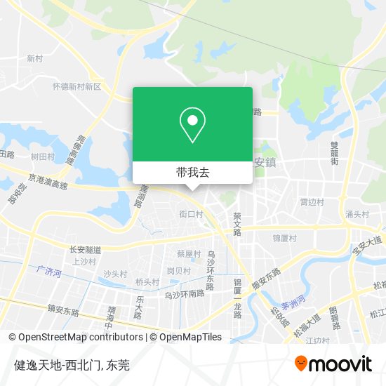 健逸天地-西北门地图