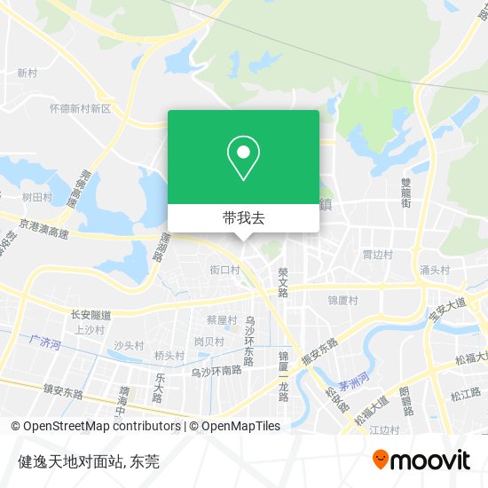 健逸天地对面站地图