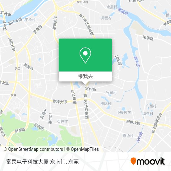 富民电子科技大厦-东南门地图