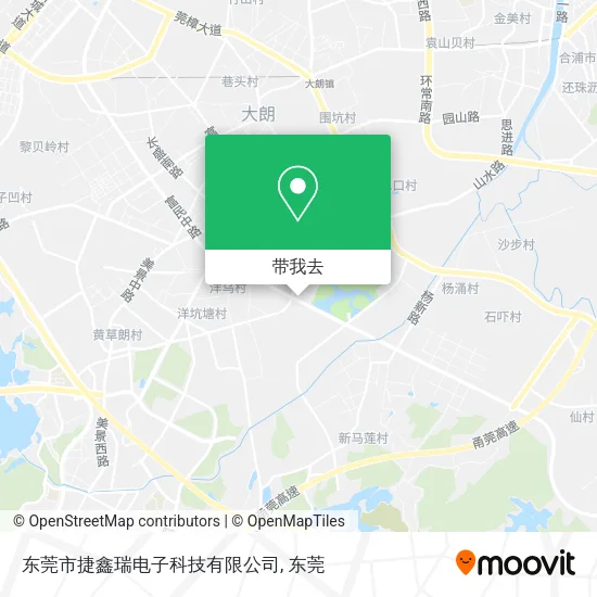东莞市捷鑫瑞电子科技有限公司地图