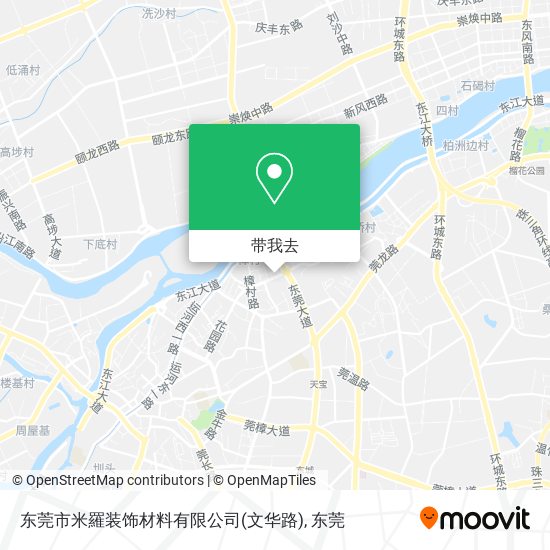 东莞市米羅装饰材料有限公司(文华路)地图