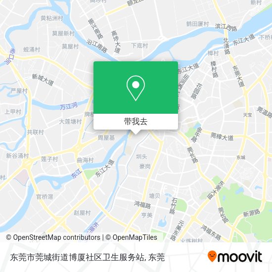 东莞市莞城街道博厦社区卫生服务站地图