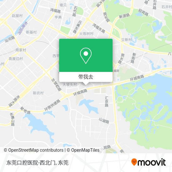 东莞口腔医院-西北门地图
