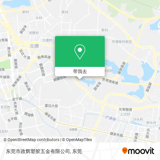 东莞市政辉塑胶五金有限公司地图
