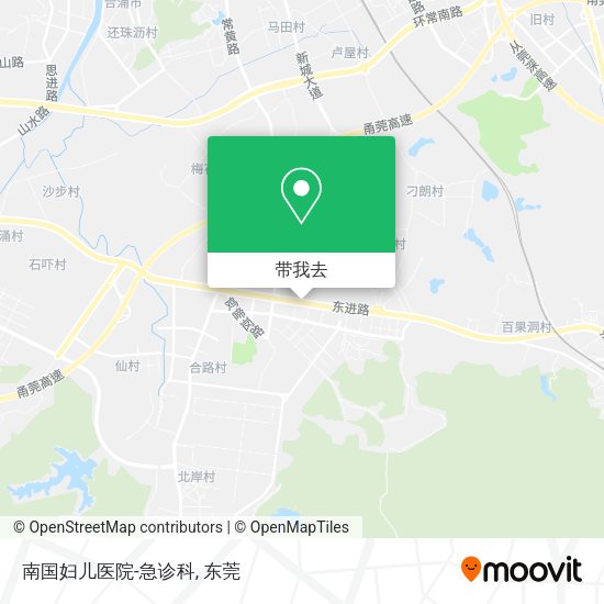南国妇儿医院-急诊科地图