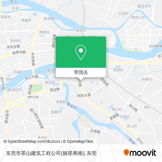 东莞市茶山建筑工程公司(丽星阁南)地图