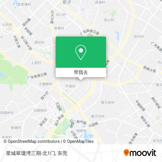 星城翠珑湾三期-北1门地图