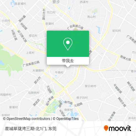 星城翠珑湾三期-北1门地图