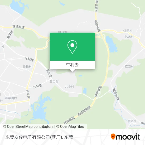 东莞友俊电子有限公司(新厂)地图