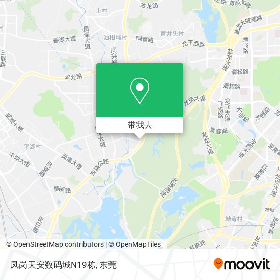 凤岗天安数码城N19栋地图