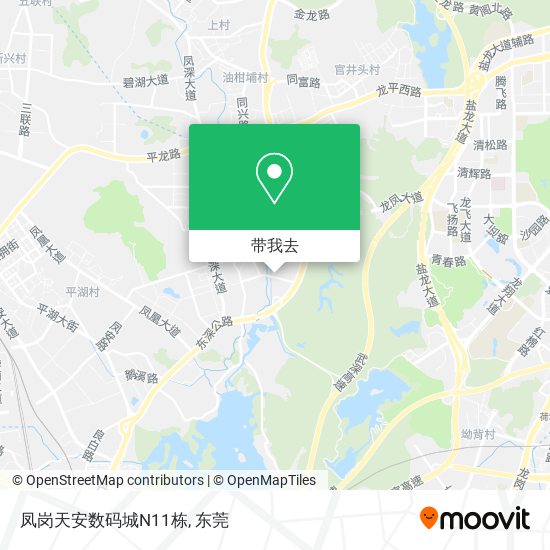 凤岗天安数码城N11栋地图