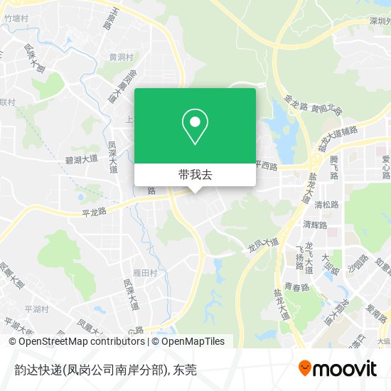 韵达快递(凤岗公司南岸分部)地图