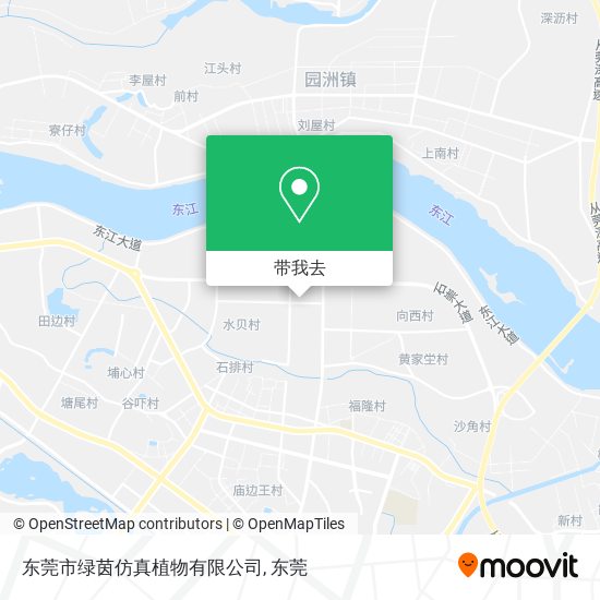 东莞市绿茵仿真植物有限公司地图
