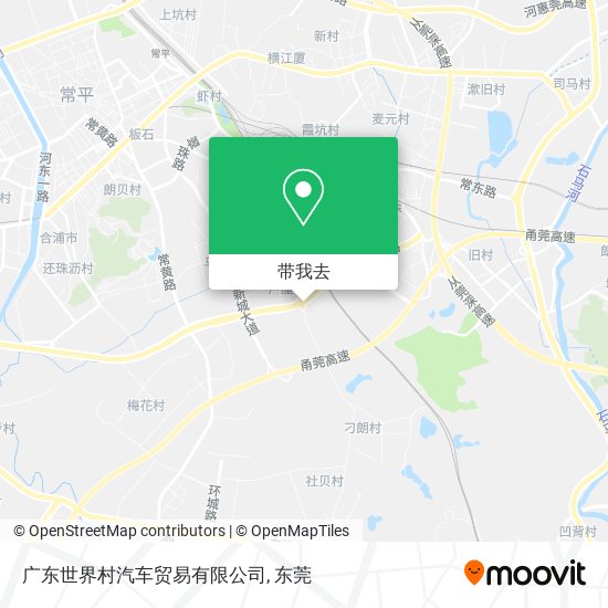 广东世界村汽车贸易有限公司地图