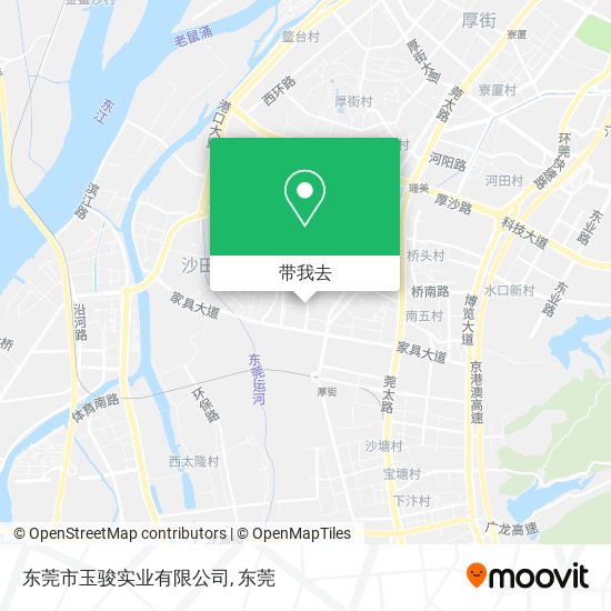 东莞市玉骏实业有限公司地图
