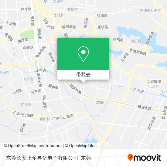 东莞长安上角昱亿电子有限公司地图