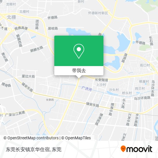 东莞长安镇京华住宿地图