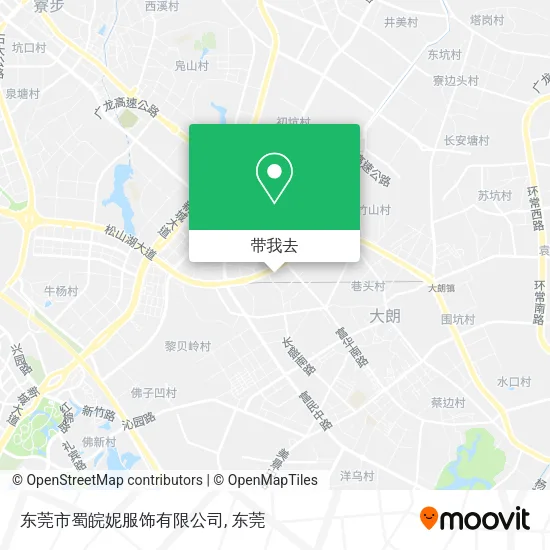 东莞市蜀皖妮服饰有限公司地图