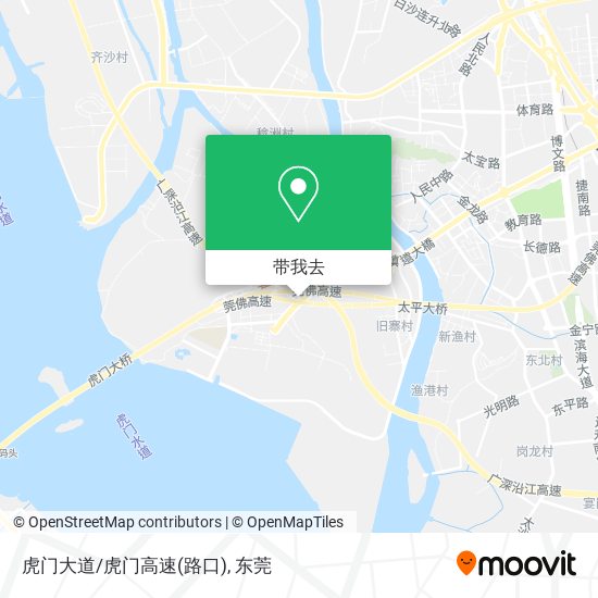 虎门大道/虎门高速(路口)地图