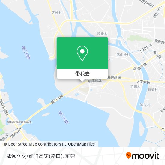 威远立交/虎门高速(路口)地图