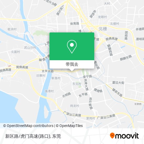 新区路/虎门高速(路口)地图