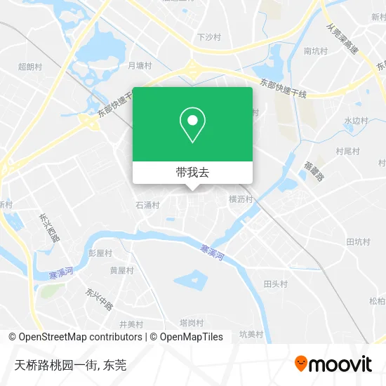 天桥路桃园一街地图